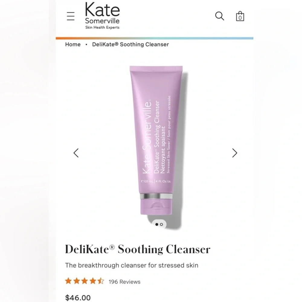 Kate Somerville Delikate Soothing Cleanser - SEALED NO BOX